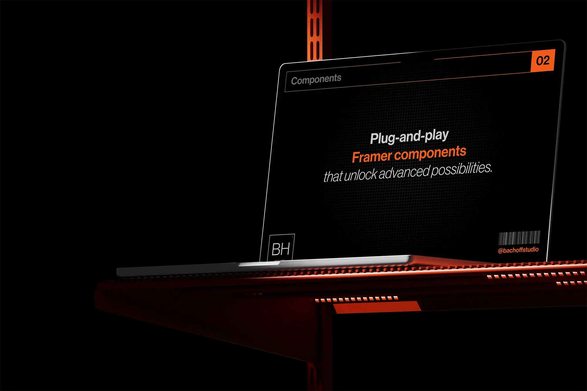 Components Banner Bachoff Studio • Web Design and Development • Framer Templates, Components and Code