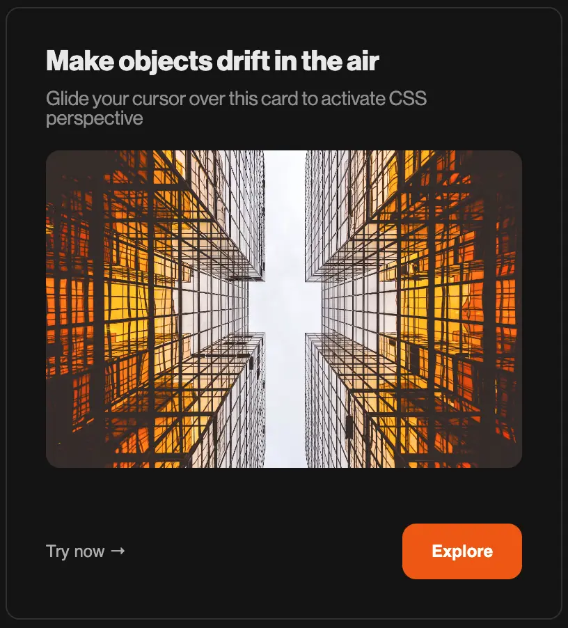 Perspective 3D Card Hover • Framer Component • Bachoff Studio • Web ...